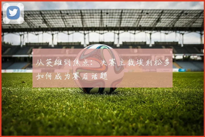 从英雄到焦点:决赛主裁埃利松多如何成为赛后话题